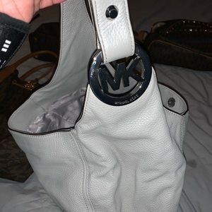 Michael Kors Gray leather purse